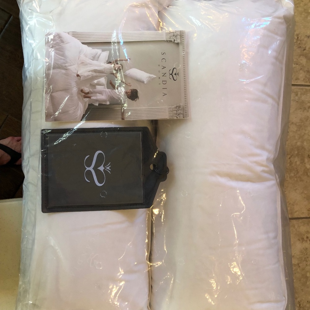 Assorted Down Pillow Inserts, NEW!! The Company Store & Scandia Design